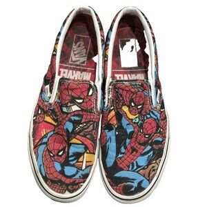 VANS Classic Slip On Marvel Spider-Man Black Men’s Sneakers Slip On (Sz 10)